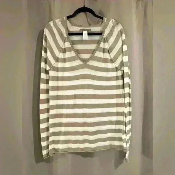 Women’s Striped Tex Thin Sweater - Picture 1 of 5